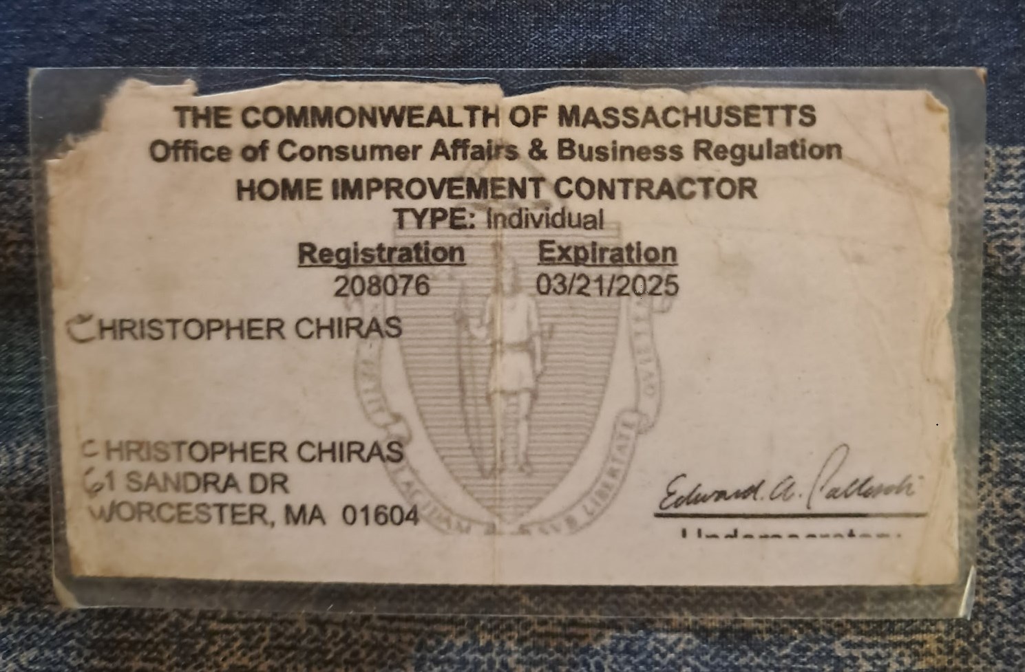 Business License HIC#208076